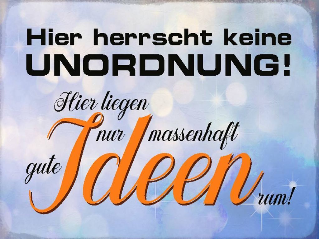 vianmo Holzschild 30x40 cm hier herrscht keine Unordnung