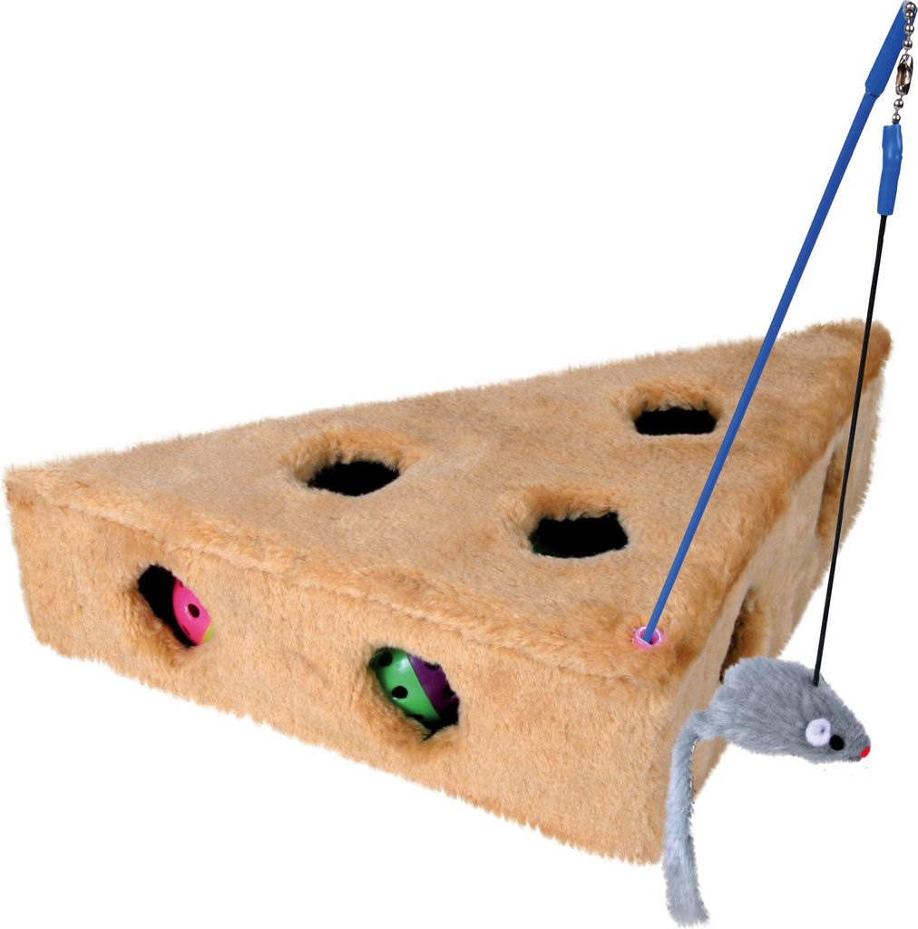 Trixie Cats Cheese mit Spielangel + Bällen Produktbild 