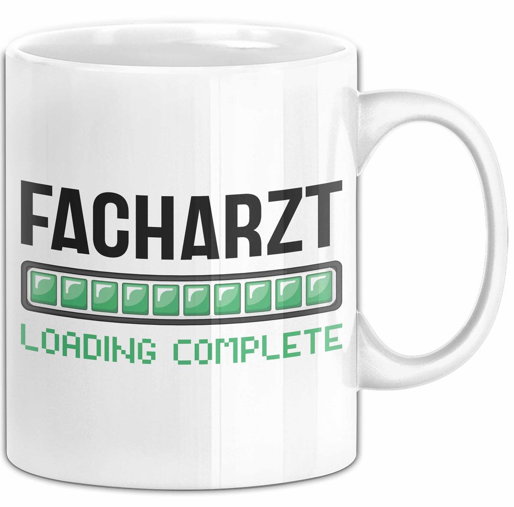 Facharzt Tasse Geschenk Werdender Arzt Geschenkidee Studium Medizin Kaffee-Becher (Weiß)