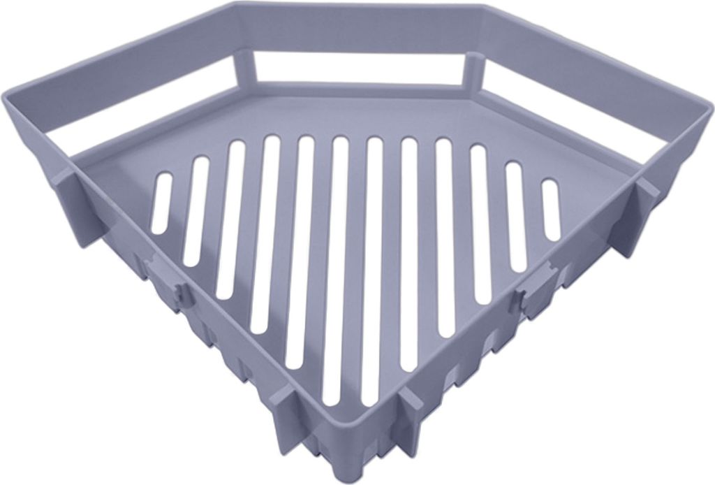 Wandmontiertes Lagerregal, Eck-Duschregal, stark belastbar, einfach zu installieren, abnehmbarer Duschregal-Organizer mit Ablaufloch