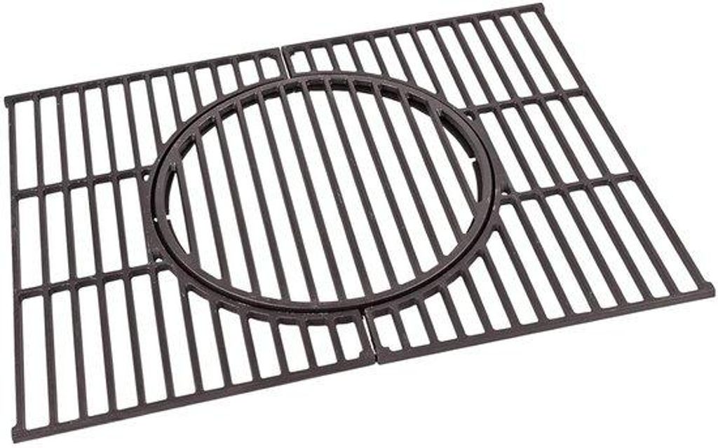 Gietijzeren grillroosterset aus Edelstahl - universell - schwarz - 1 Stück