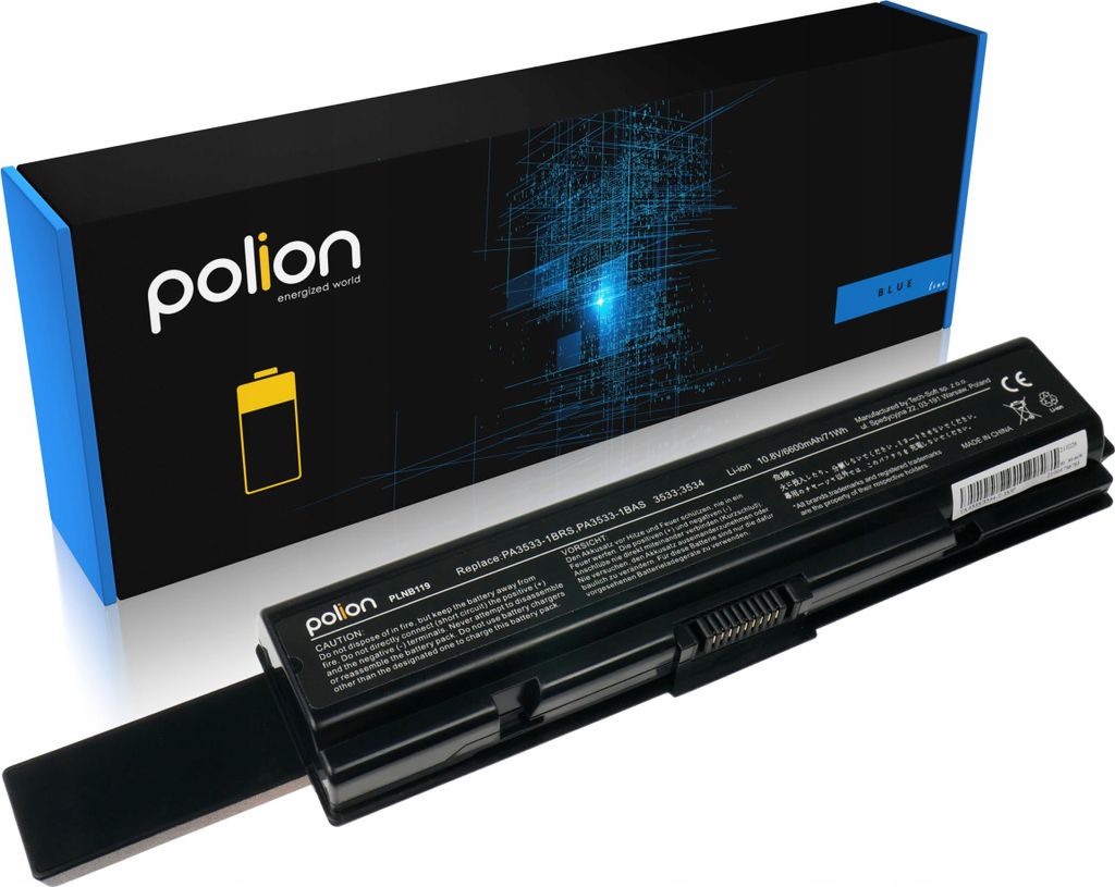 POLION Laptop-Akku für Toshiba PA3534U-1BRS 6600mAh