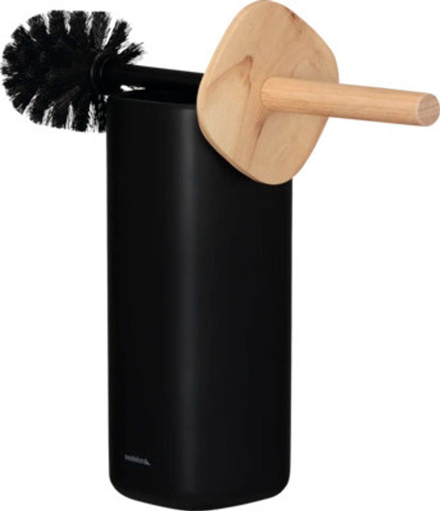 WC-Bürstengarnitur Sealskin Mind schwarz/holz matt 800668