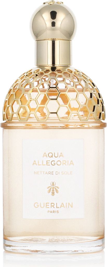 A clear, professional studio shot of a Guerlain Aqua Allegoria Nettari Di Sole Eau de Toilette bottle.
