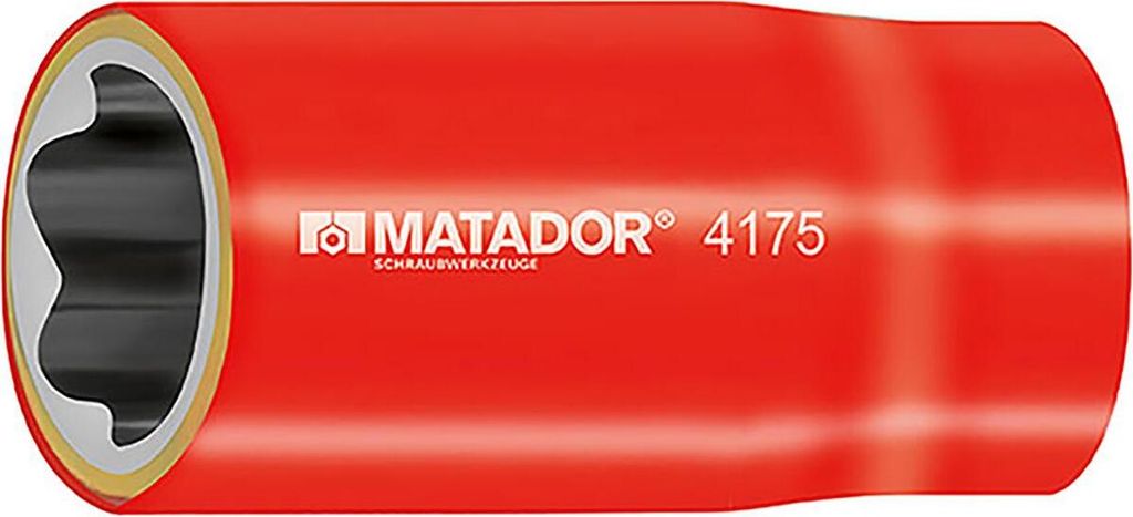 Steckschlüssel-Einsatz, 6-kt, isoliert, 12,5 mm (1/2"): 14 m