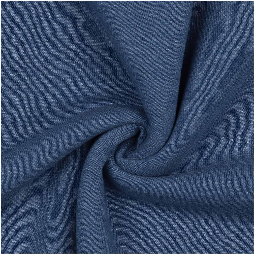0,5m melierter Sweat-Stoff Meterware Oeko-Tex Sweatstoff Sweat jeans