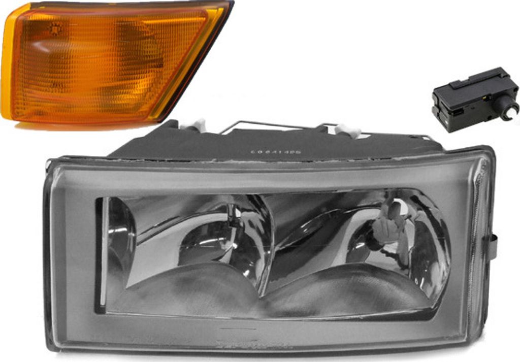 Johns, Scheinwerfer Front passend für Iveco Daily II H7 H1 Links + Stellmotor + Blinker 500307755 0000500307755 500320426 1J0941295A 1041664 99483...