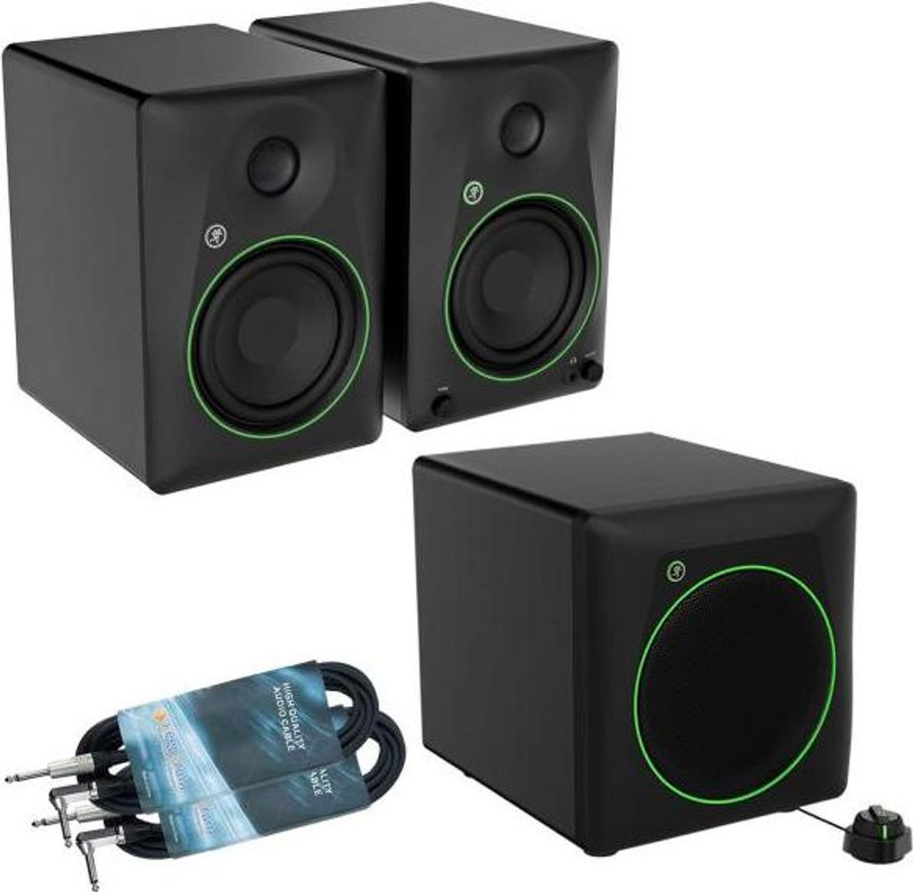 Mackie Studio-Monitore CR5BT mit CR8SBT Subwoofer und Produktbild 