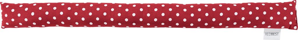 REDBEST Zugluftstopper rot 90x10 cm