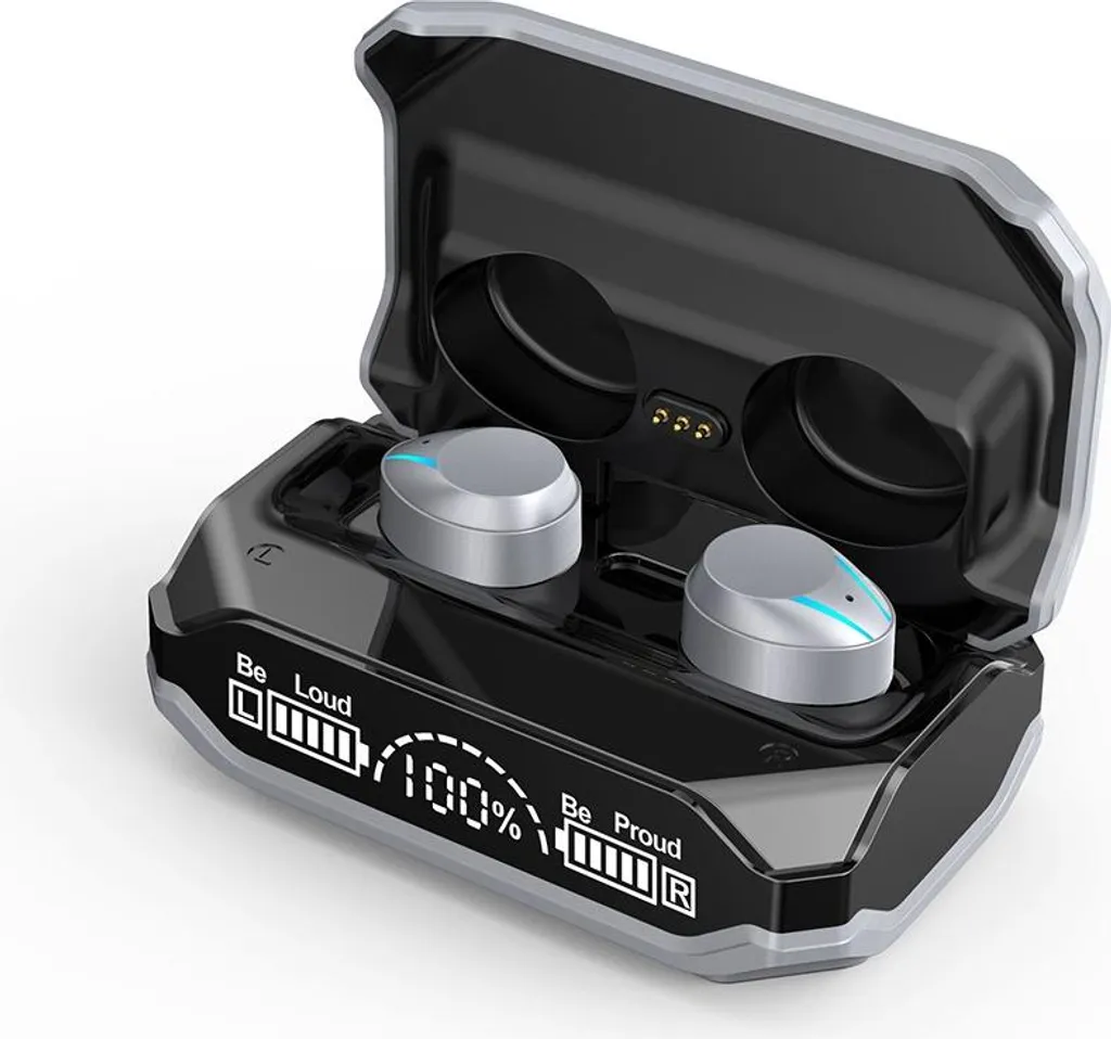 INF Wireless Earbuds Bluetooth 5.4 Argento - Eleganti e Potenti