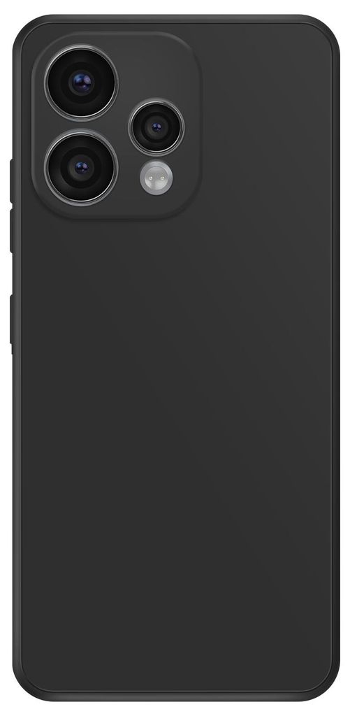 Avizar, Matte Silikon Hülle Oppo Reno 15 weich und schlank, Schwarz