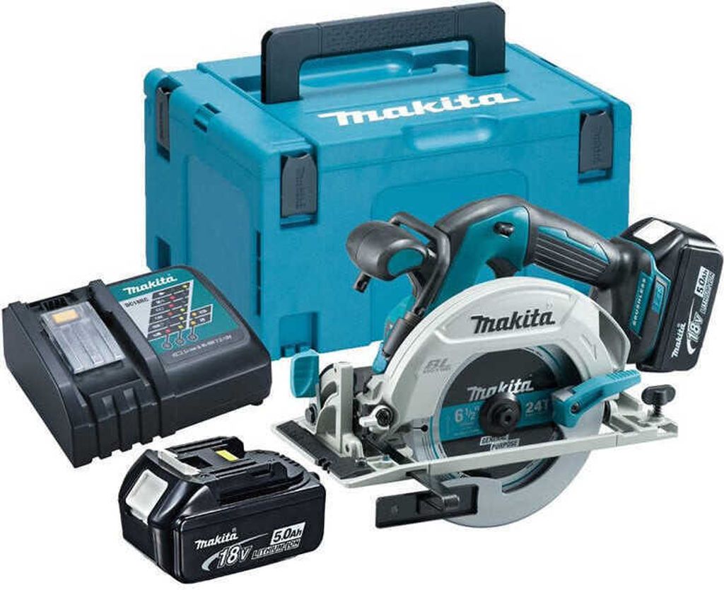 Kotúčová píla 18V LXT Ø165 mm (2x5,0 Ah) v MAKPAC - MAKITA Obrázok produktu 