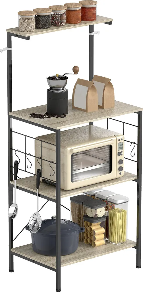 Organisateur de cuisine pour gagner de la place et ranger le micro-ondes