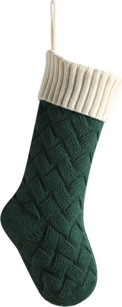 Große gestrickte Weihnachtsstrümpfe, 45,7 cm, Weihnachtsgeschenkstrumpf, hängende Dekoration, festliche Dekoration, Süßigkeiten-Spielzeugbeute...