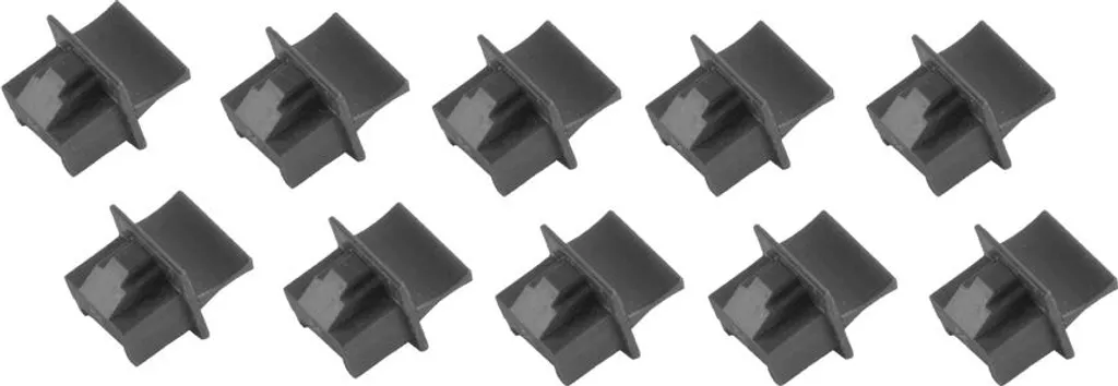 Copertura RJ45 VE10 Nero - Accessorio Organizzazione Rete Casa