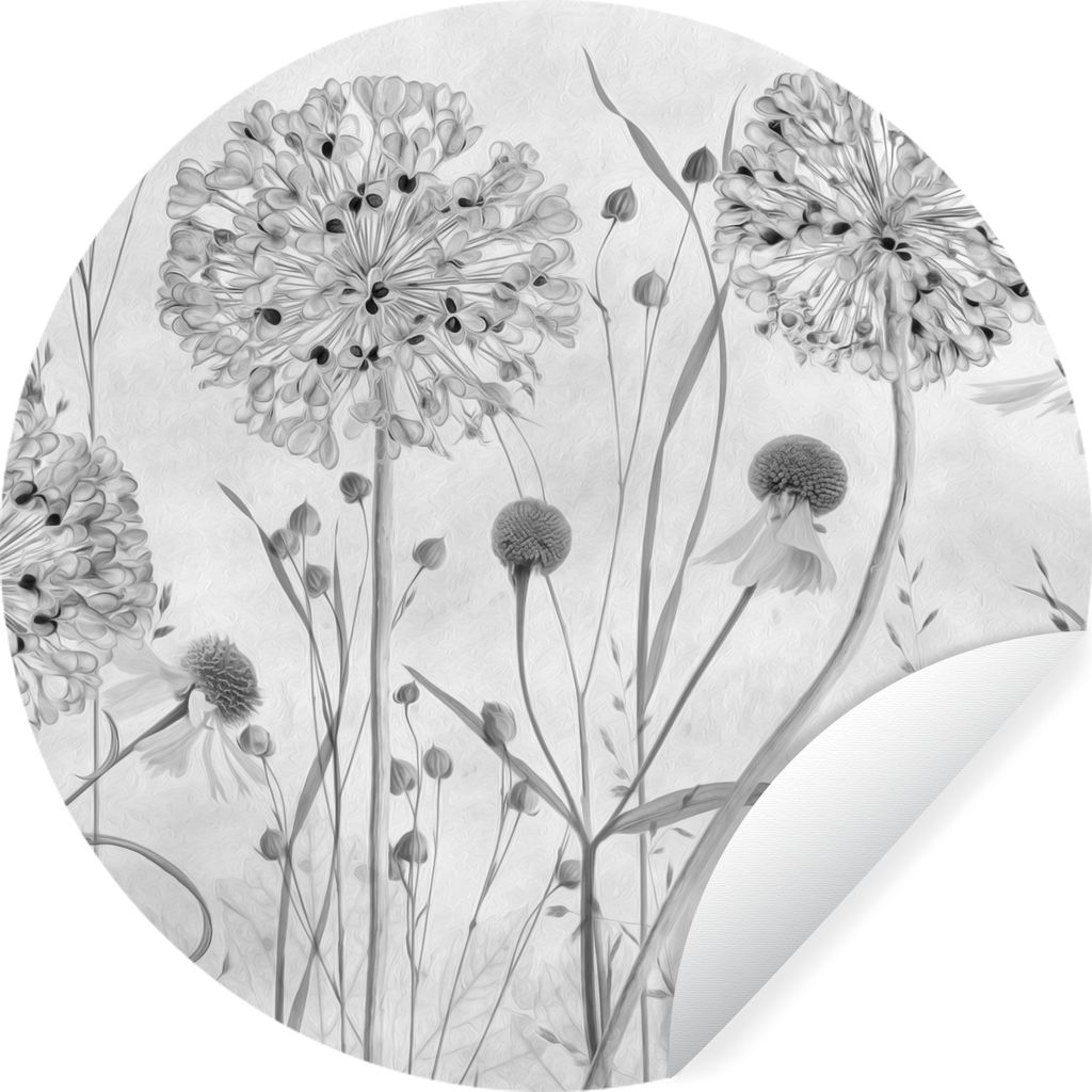 MuchoWow - Mauerkreis - Wand Bilder - Wandsticker - Wohnzimmer Dekoration - Dekoration für die Wände - Aluminium - Babyzimmer