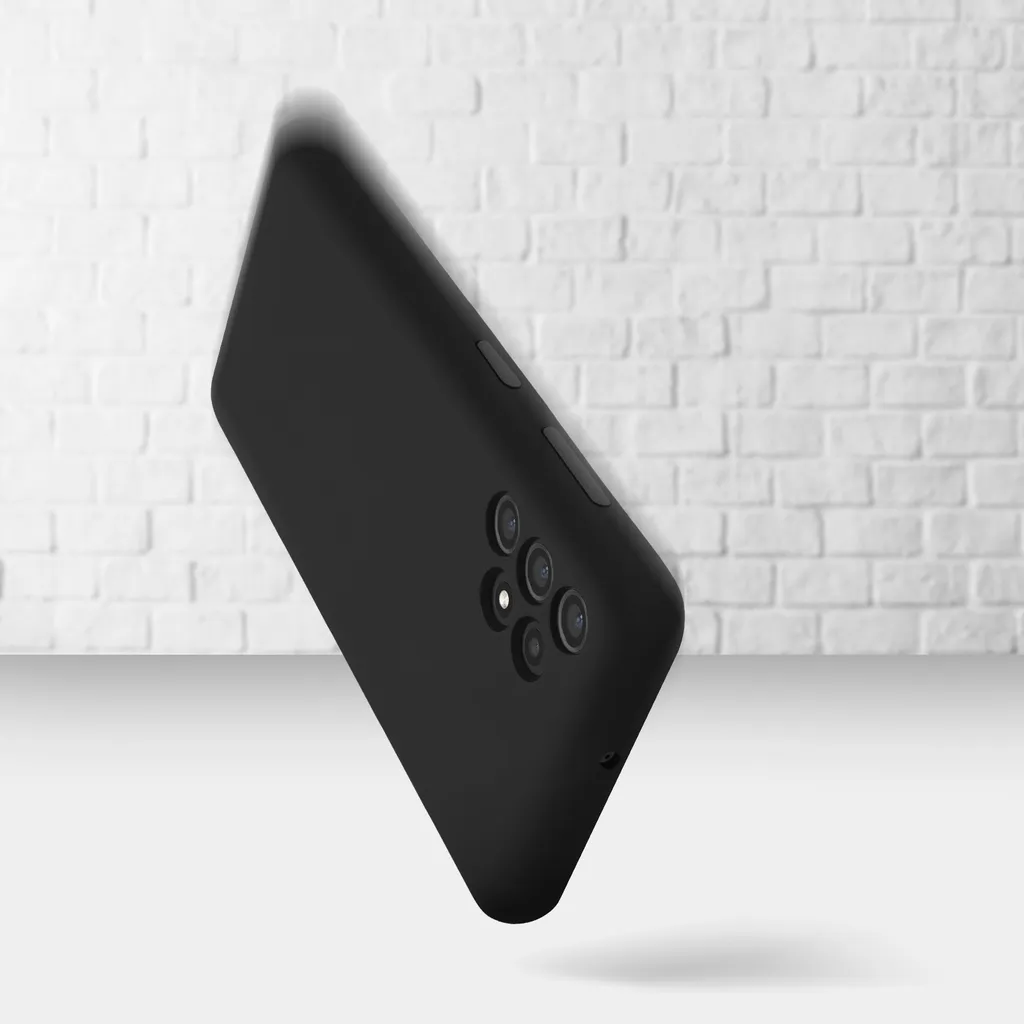 Cover Venus per Samsung Galaxy A72 - Silicone Semirigido Nero Opaco - 3