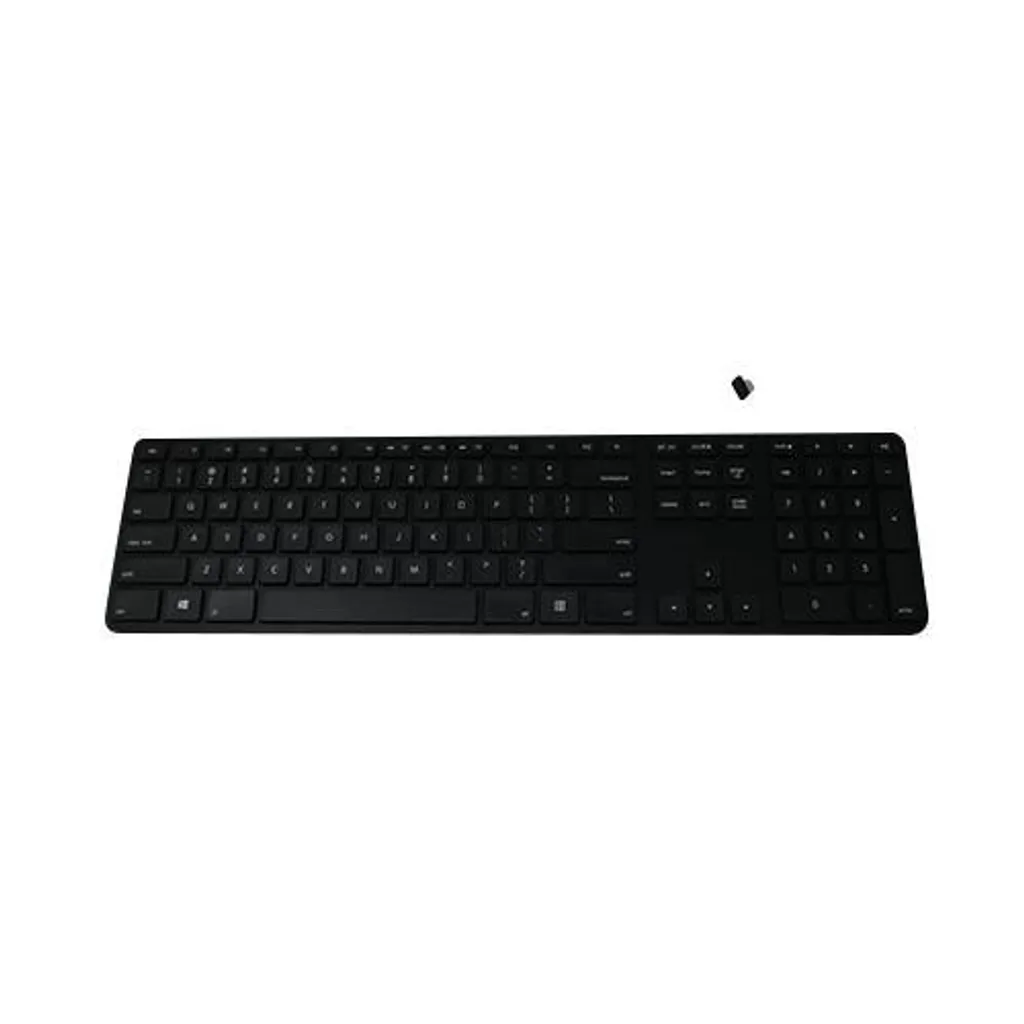 Clavier AZERTY sans Fil Matias en Aluminium Noir avec Pavé Numérique PC