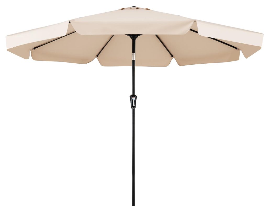 Sonnenschirm 300cm, Gartenschirm mit neigbarem Winkel von Produktbild 