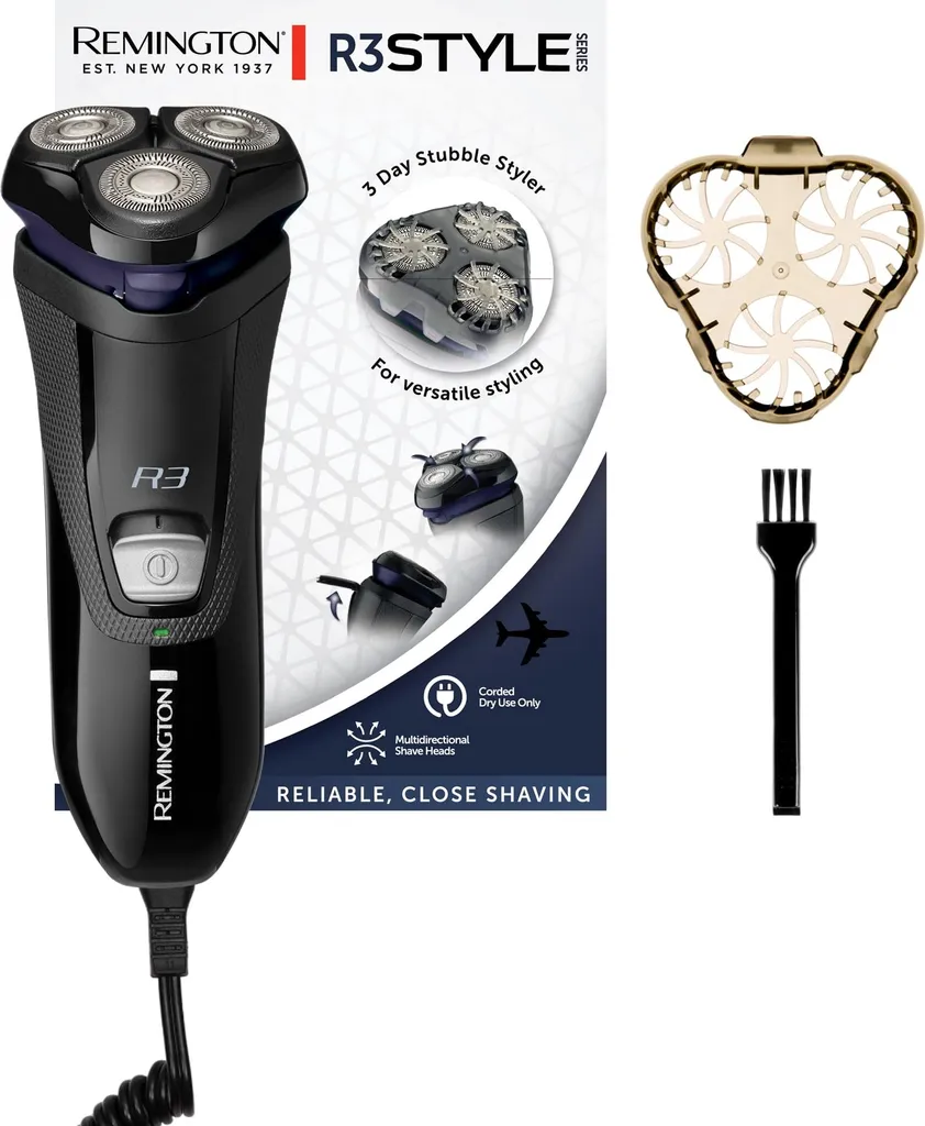 Rasoir Rotatif Remington R3002 Anti-Irritation Spécial Peau Sensible et Barbe