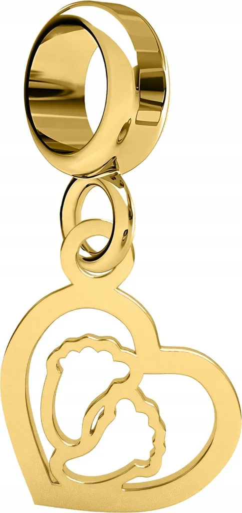 Ciondolo Cuore Piedini Argento 925 - Gioiello Luxury per Bracciale