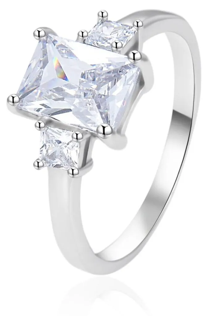 Alliance femme en argent et oxydes de zirconium - Réf AGT-R25W en 54