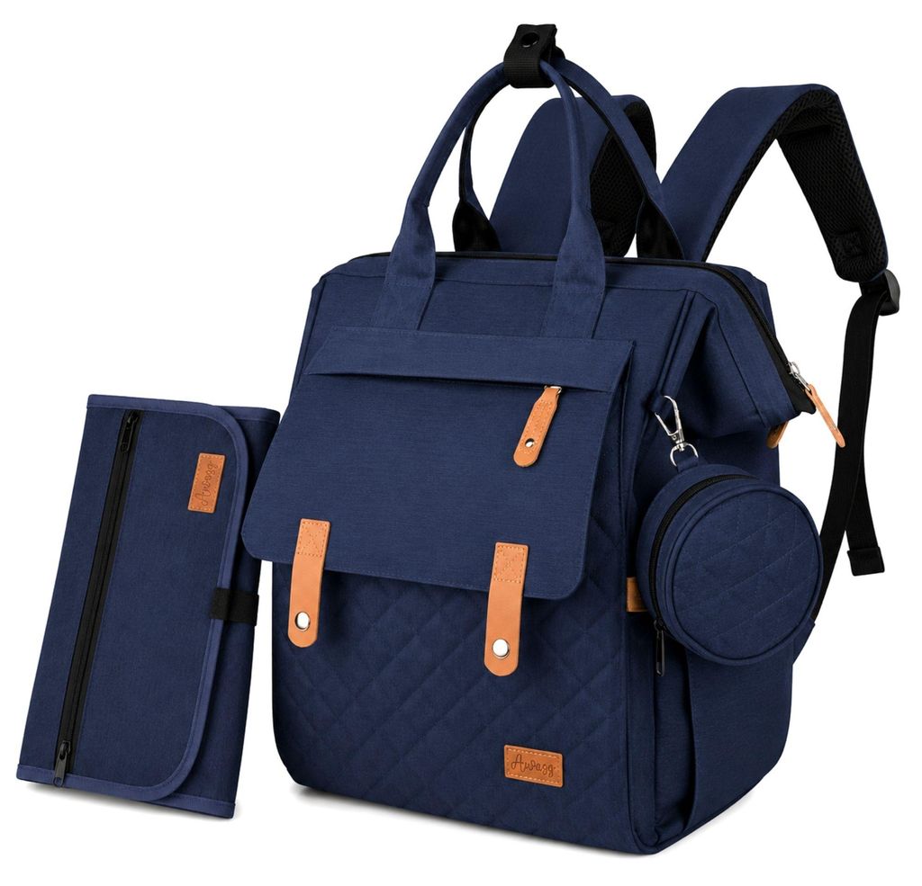 Wickelrucksack Baby, Wickeltasche groß, Viel Stauraum inkl. Produktbild 