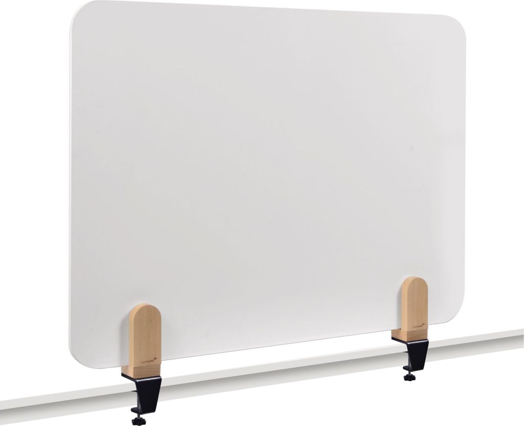 Legamaster 7-209910 Tischtrennwand ELEMENTS 60 x 80 cm, Whiteboard, mit Tischklemmen