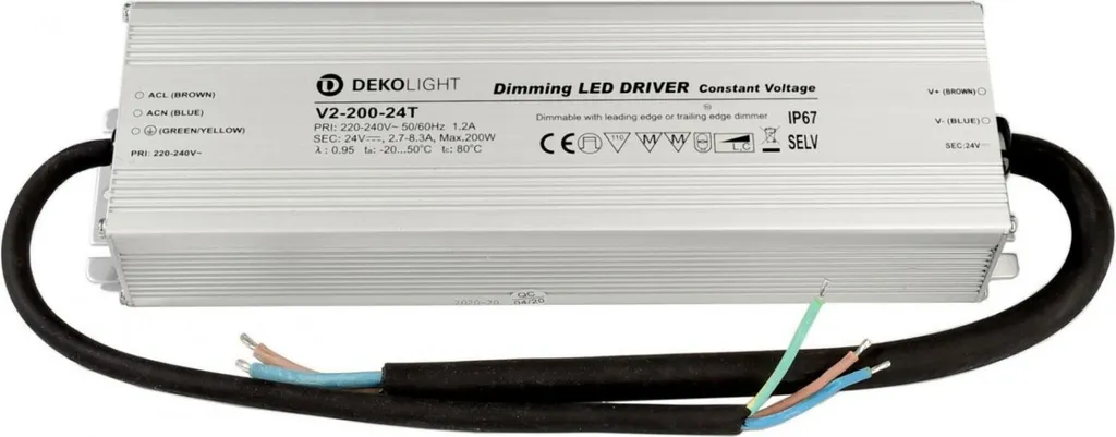 Driver LED 24V 200W pour Rubans Extérieurs IP67 Dimmable Deko-Light