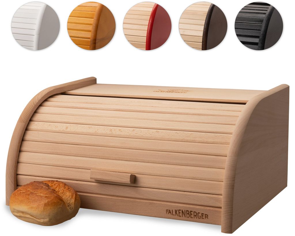 FALKENBERGER Brotkasten aus Buchenholz ca. 39x28x18cm XL Produktbild 