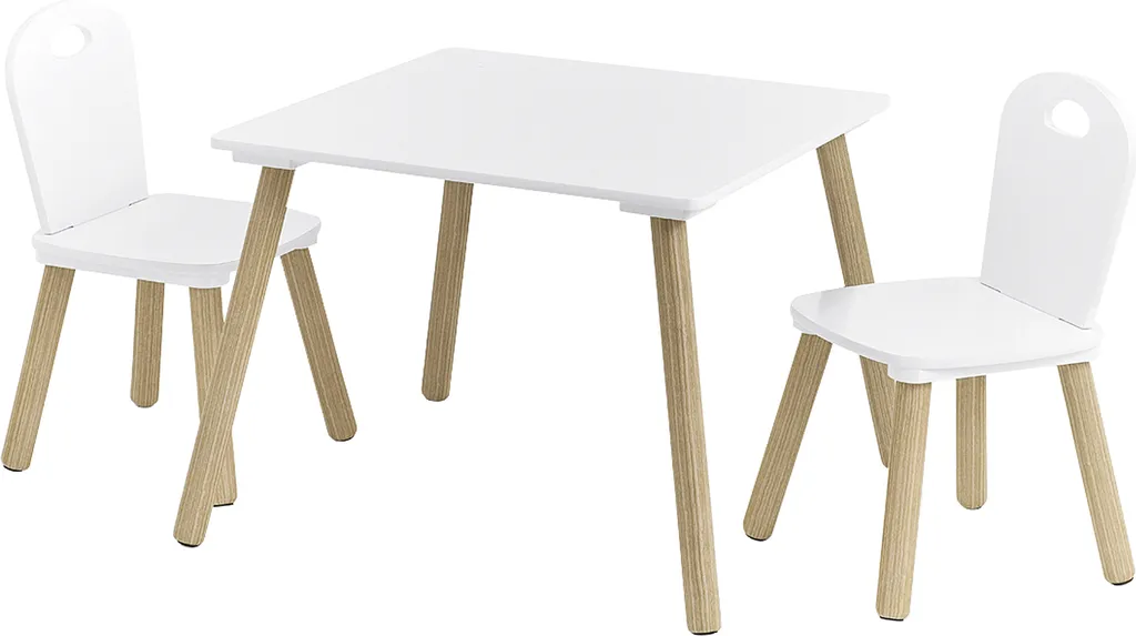 Coin Bureau Enfant pour Dessin et Activités Table et Chaises Scandi