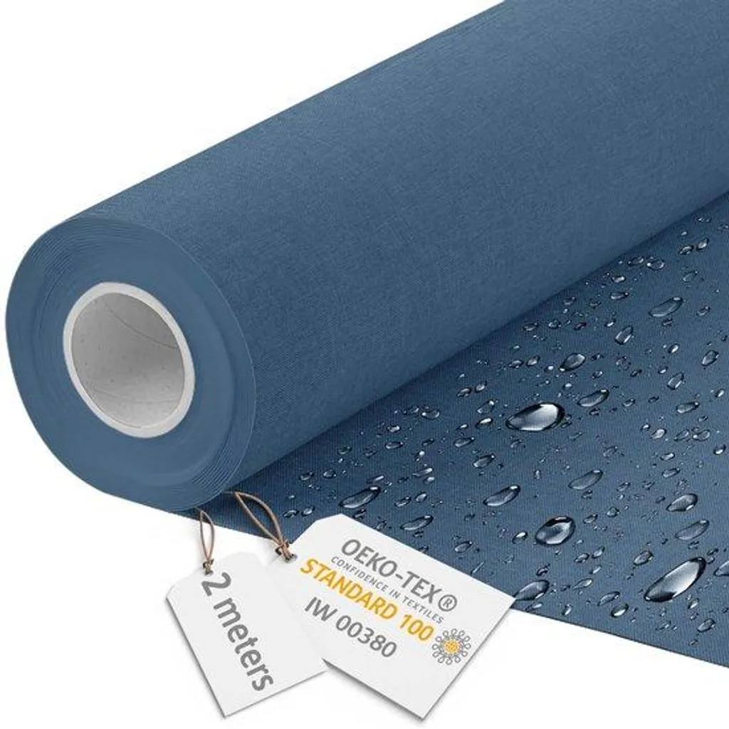 Toile imperméable 600D motif denim 160x200 cm pour extérieur