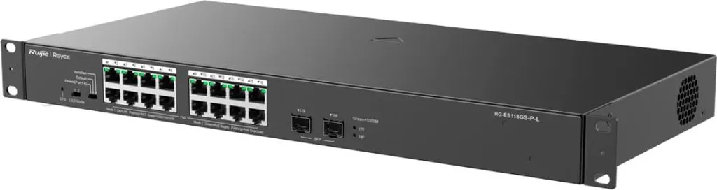 Switch PoE+ Reyee RG-ES118GS-P-L : Finissez-en avec les câbles secteur