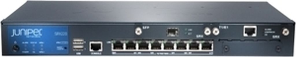 Juniper SRX220H, IPv4, IPv6, ISO, 0,95 Gbit/Sek, 1024 MB, 280 x 179 x 44 mm, 1,56 kg, 100 - 240 VAC, 50-60 Hz