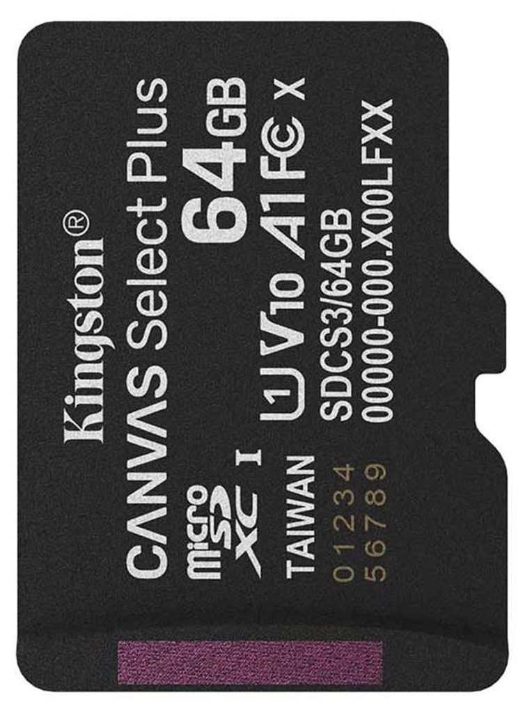 Kingston Technology 64GB micSDXC Canvas Select Plus Gen3 Zdjęcie produktu 