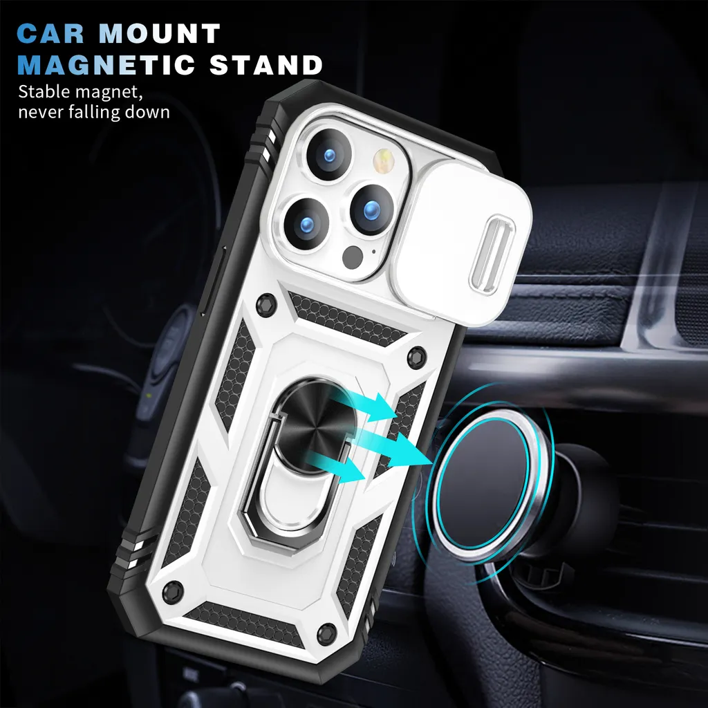 Custodia Bianca iPhone 15 Pro Max per Viaggiatori con Porta Carte - 6