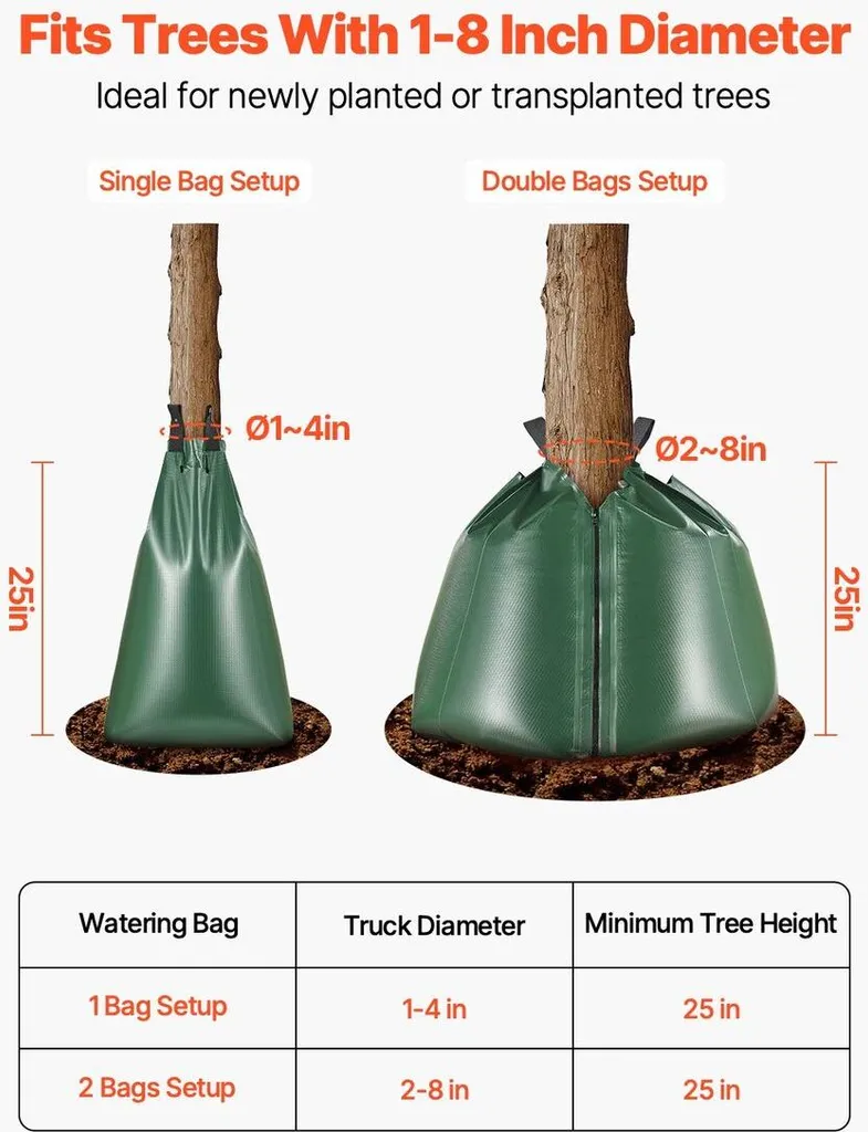 Lot de 12 sacs d'arrosage pour arbres 20 gallons à libération lente - 4