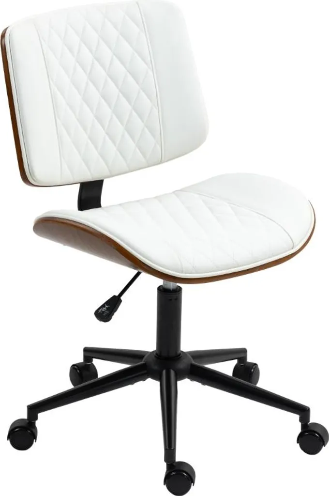 Poltrona Ufficio Fortuna Lai: Design Bianco e Comfort Ergonomico a Rombi