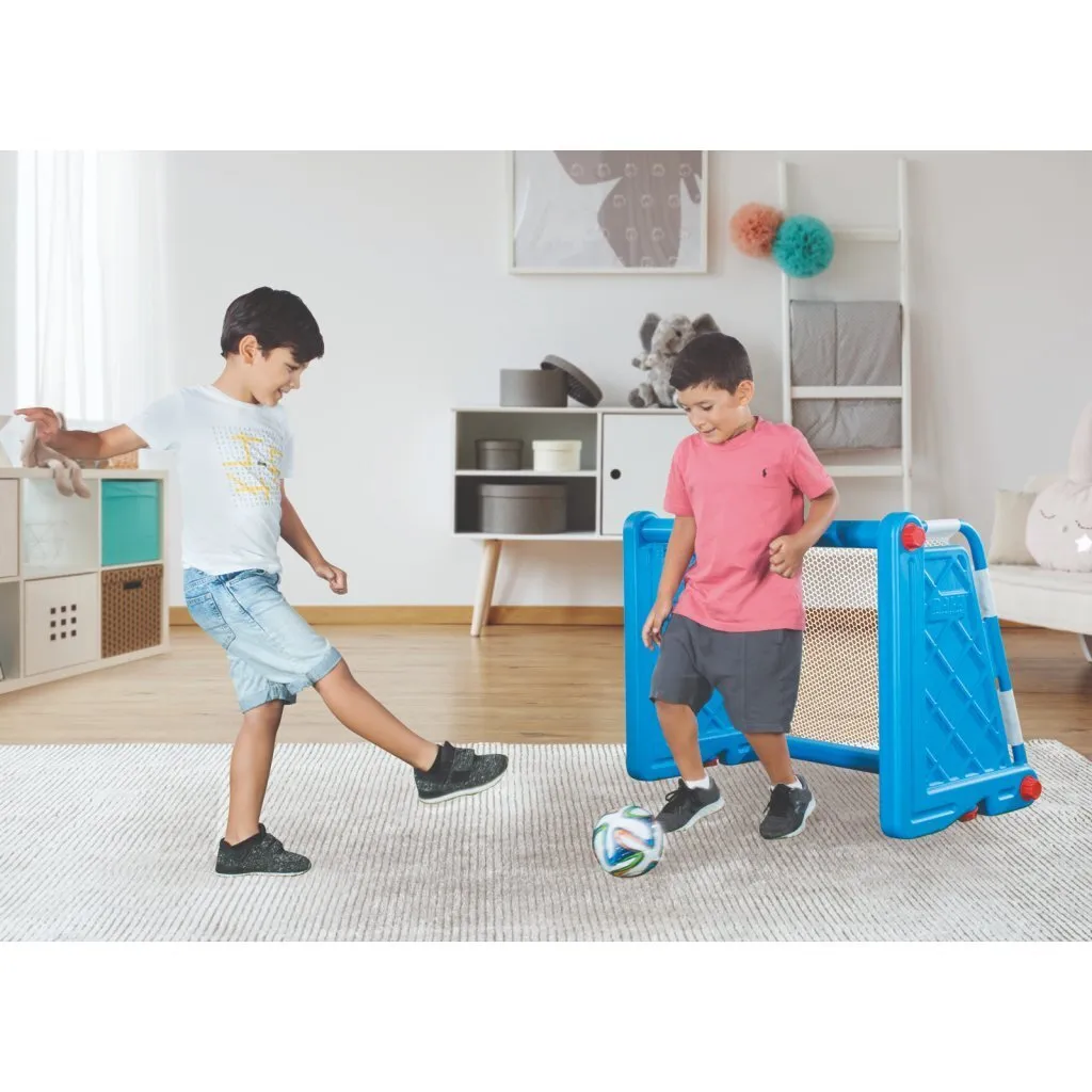 Cage de Foot pour Jardin Dolu - Mini But de Football Junior avec Filet Bleu