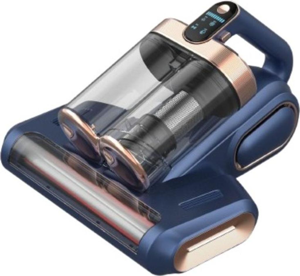 INF Milbenstaubsauger mit Doppelstaubbehälter und UV-Sterilisation Grau+Blau