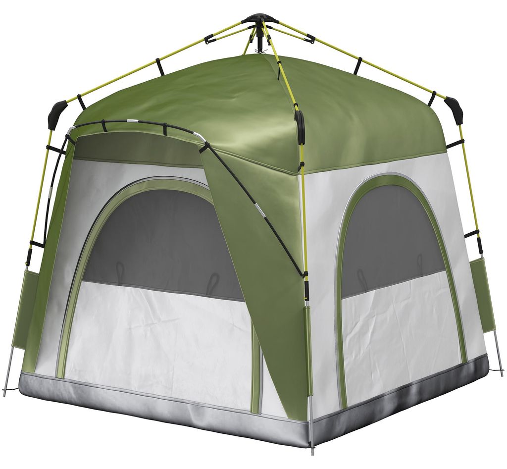 Outsunny Camping Zelt 3 Personen Zelt Familienzelt 190T Produktbild 