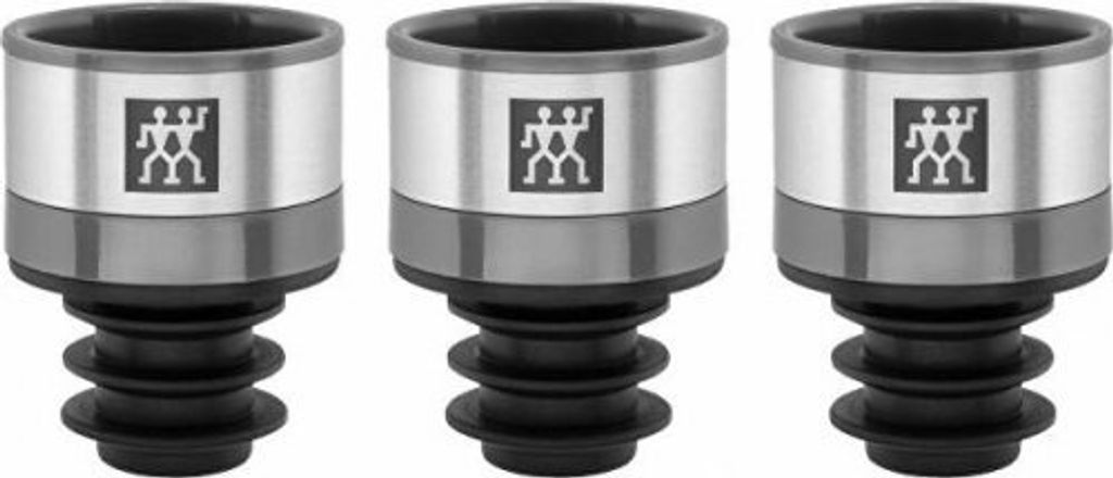 Zwilling Vakuum Weinverschluss Set 3 teilig Fresh & Save grau
