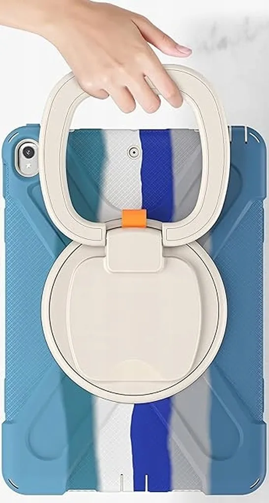 Housse de protection iPad Pro 12.9 rotative en cuir synthétique Bleu - 3