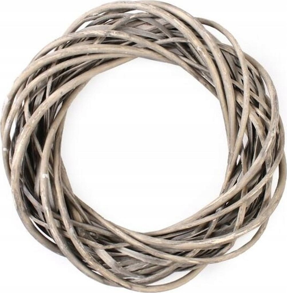 Dekorative Weidengirlande grau 30 cm