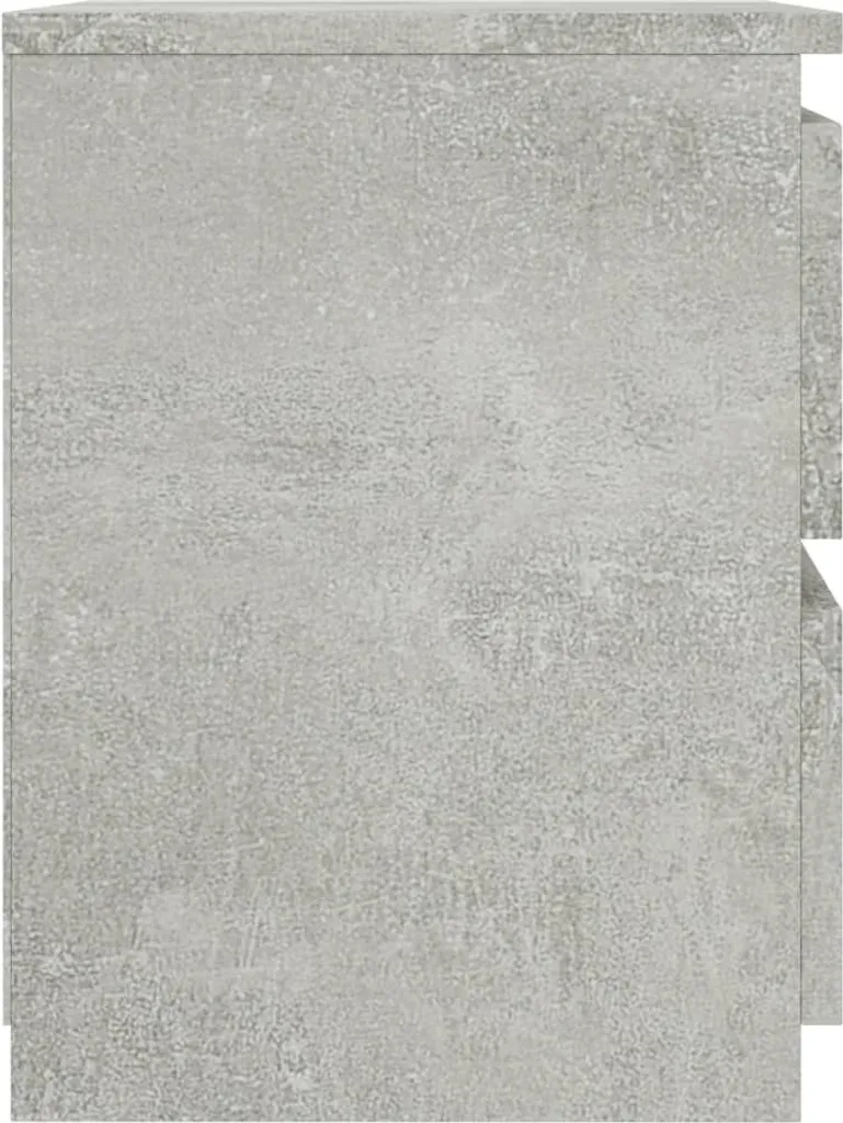 Table de chevet gain de place pour petits espaces gris béton 30 cm