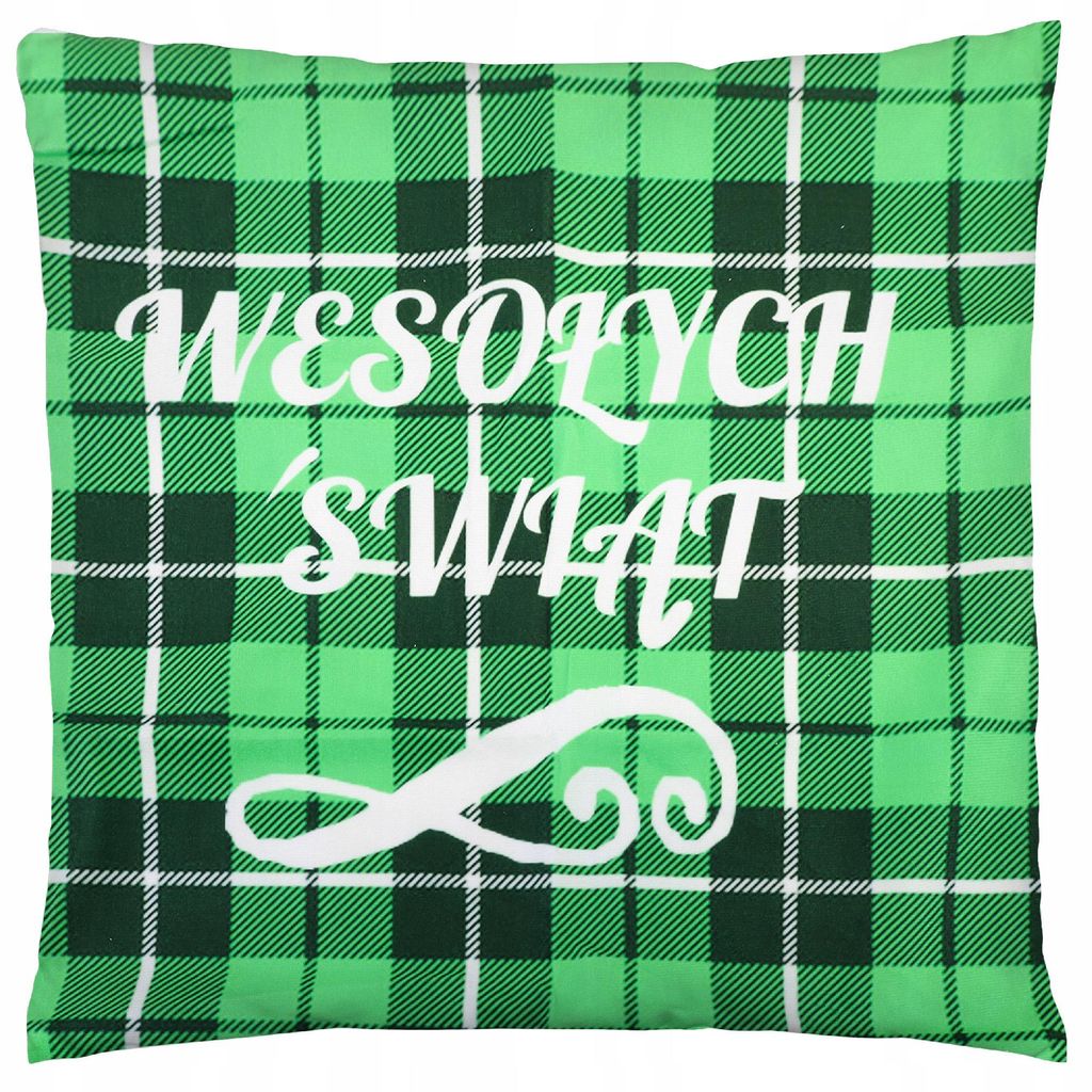 KRUMAD Weihnachts-Kissenbezug 44x44 cm - Dekokissenbezug mit festlichem Motiv & Reißverschluss – Zierkissen Weihnachten für Sofa, Bett & Wohnzi...