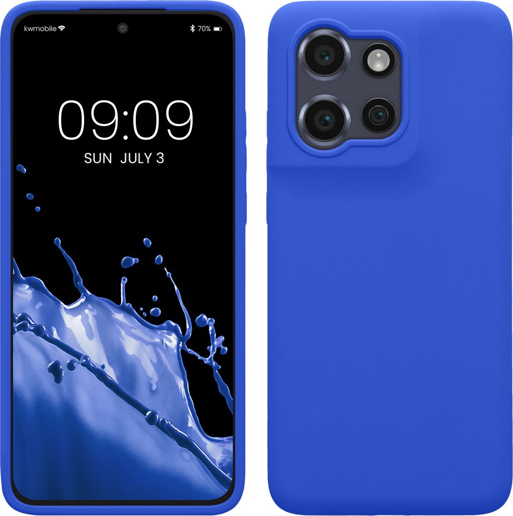 kwmobile Hülle kompatibel mit Motorola Edge 60 Neo / Edge 50 Neo / ThinkPhone 25 Hülle - Silikon Handy Case - Handyhülle weiche Oberfläche -