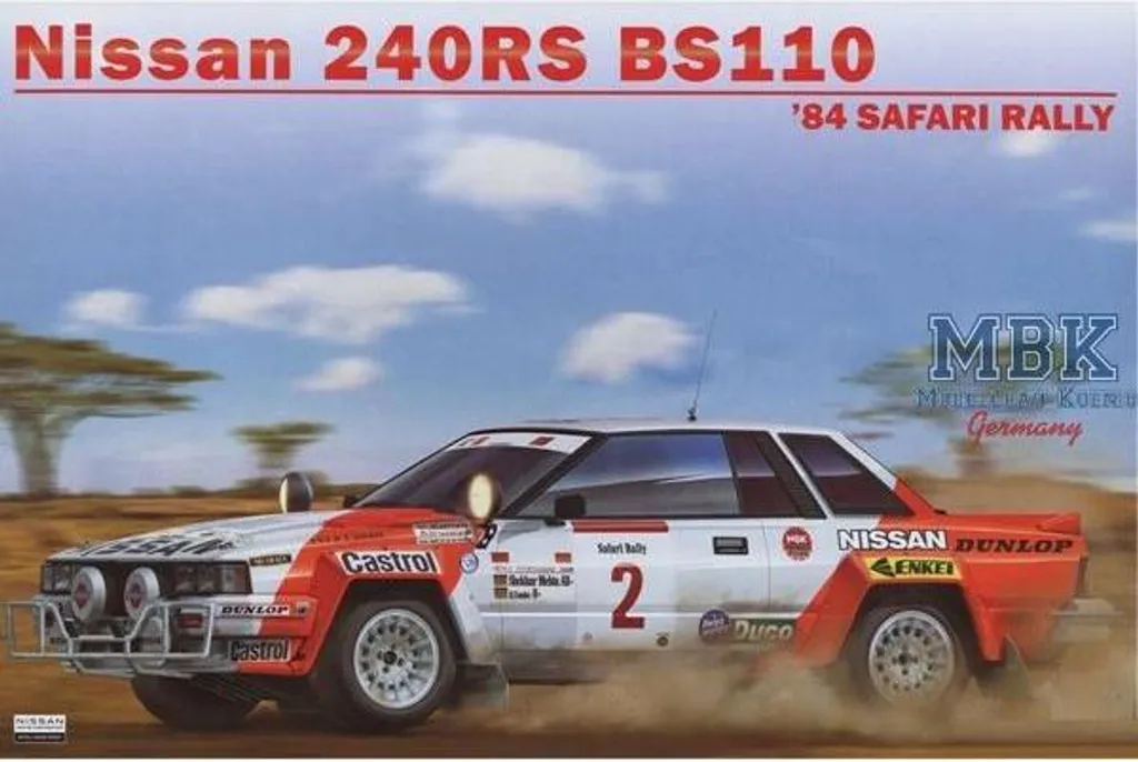 Maquette Nissan 240RS Groupe B 1/24 : Montage facile et réaliste