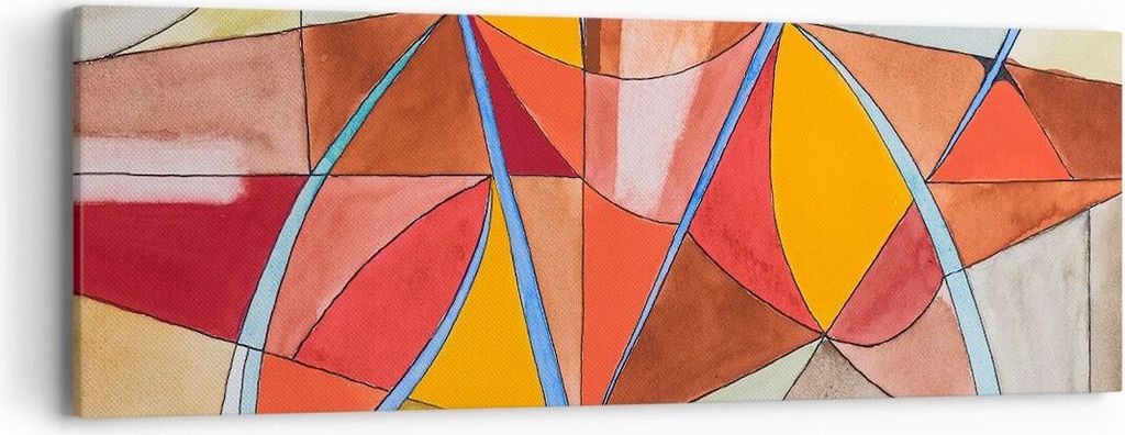 Bild auf Leinwand - Leinwandbild - Abstraktion modern - 90x30cm - Wand Bild - Wanddeko - Wandbilder - Leinwanddruck - Bilder - Kunstdruck - Wanddek...
