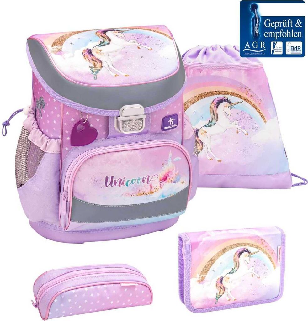 Belmil Schulranzen Set Einhorn für kleinere Kinder für Produktbild 